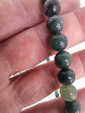 Collier Agate mousse 8mm
