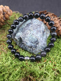 Bracelet Obsidienne Oeil céleste 8mm