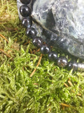 Bracelet Cyanite noir 6 mm Pierre naturel