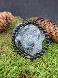 Bracelet Cyanite noir 6 mm Pierre naturel