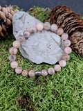 Bracelet Pierre de lune orange 8mm