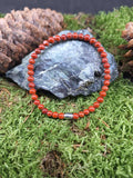 Bracelet Jaspe rouge 4mm