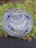 Bracelet cheville Lapis Lazuli 6mm / 4mm
