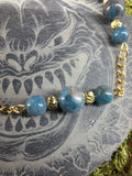 Bracelet Apatite Bleue 8mm / 6mm