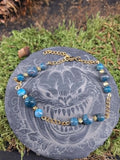 Bracelet Apatite Bleue 8mm / 6mm