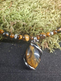 Collier Oeil de tigre 6mm / 4mm