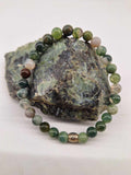 Bracelet Agate mousse 6 mm