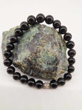 Bracelet Obsidienne noir 8 mm
