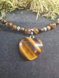 Collier Oeil de tigre 6mm / 4mm