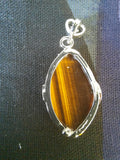 Pendentif en Œil de tigre pierre naturel