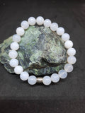 Bracelet Calcédoine bleue 8 mm